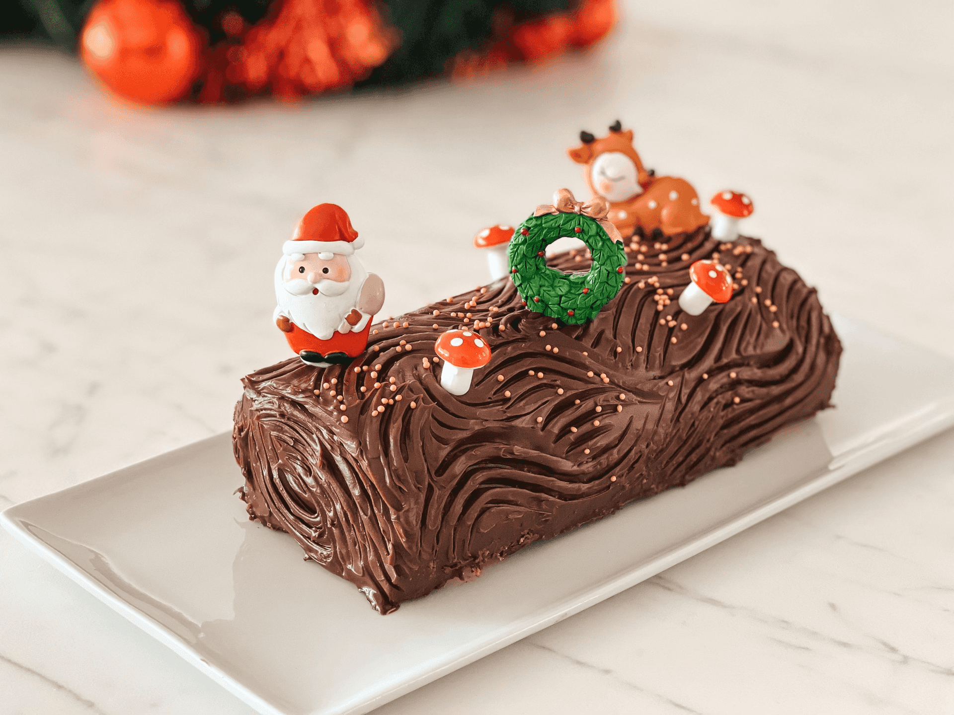 Bûche poire chocolat