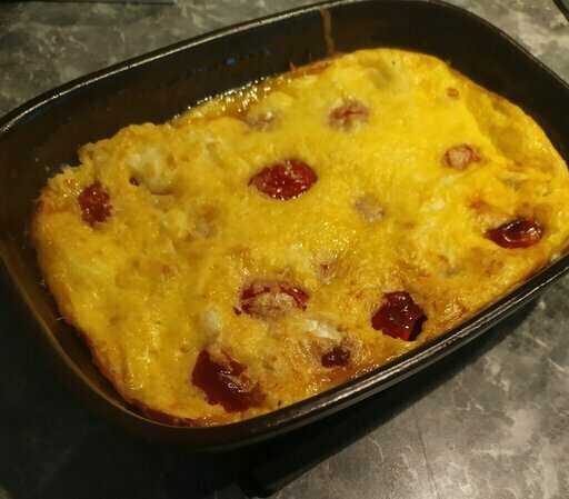 Gratin de polenta aux tomates cerises